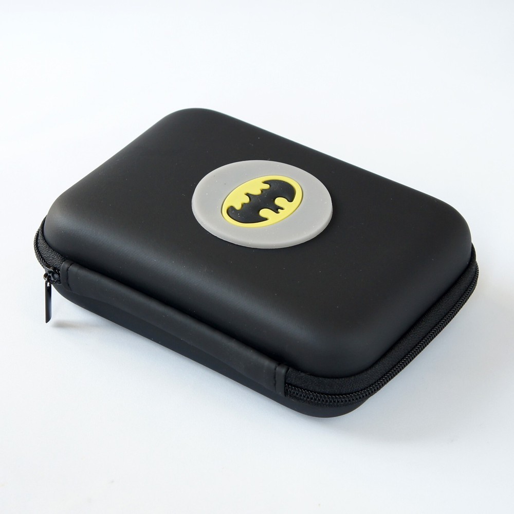 Batman Logo Portable Accessories Organizer Case Adapter USB Cable Storage