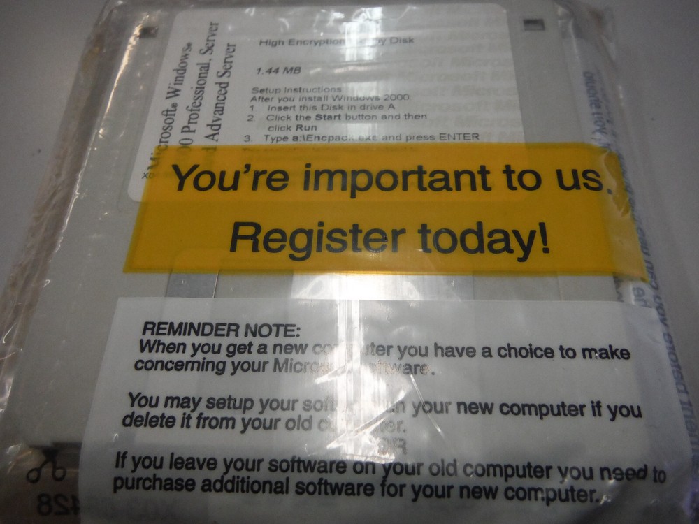 Microsoft Windows SERVER 2000 Software (New Sealed)