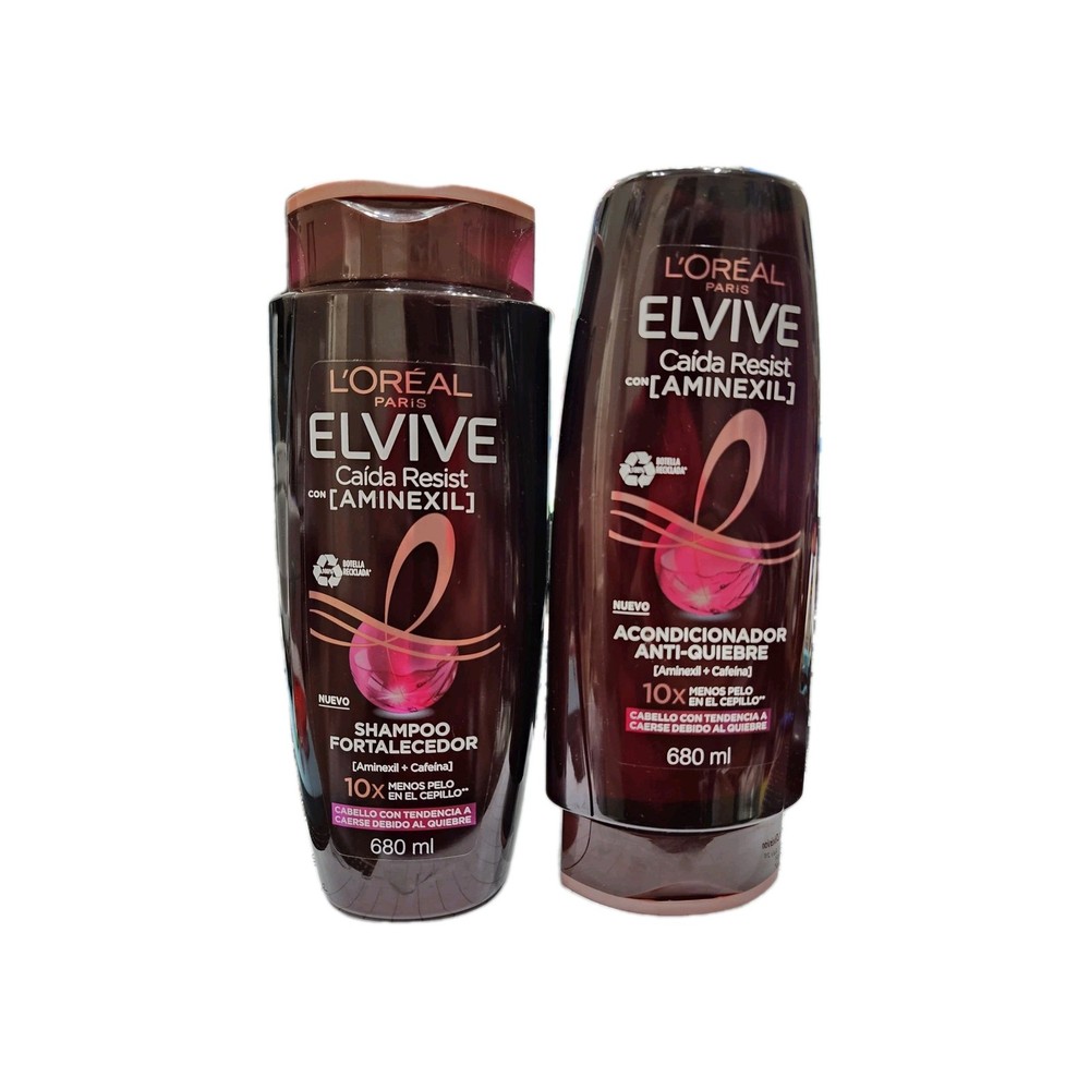 Elvive 2pk Caída Full Resist Shampoo & conditioner 680 ml ea