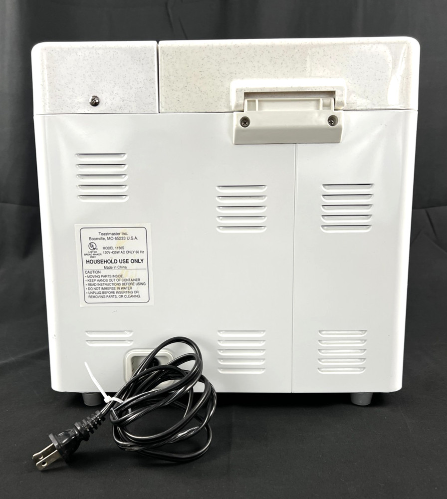 Toastmaster Platinum Bread Box Bread Maker Machine 2lb Loaf Model 1156S - Tested