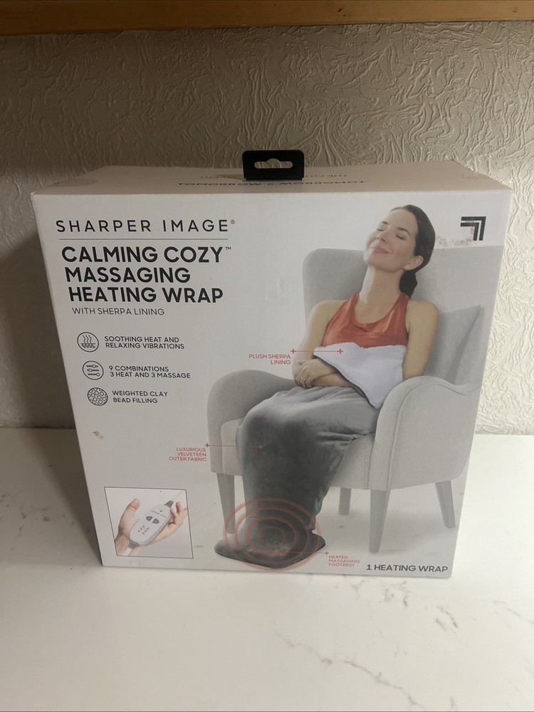 Sharper Image Electric Heating Blanket - Gray