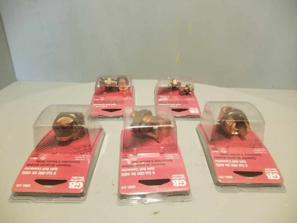 Variety Value Pack (5) Gardner Bender Slit Bolt Connectors