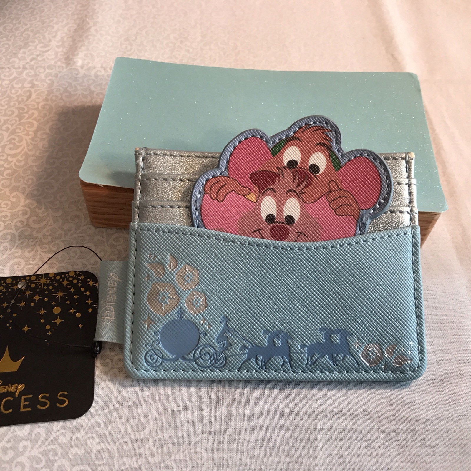 Disney Loungefly Cinderella Gus & Jaq Card Holder New With Tag HTF RARE CUTE