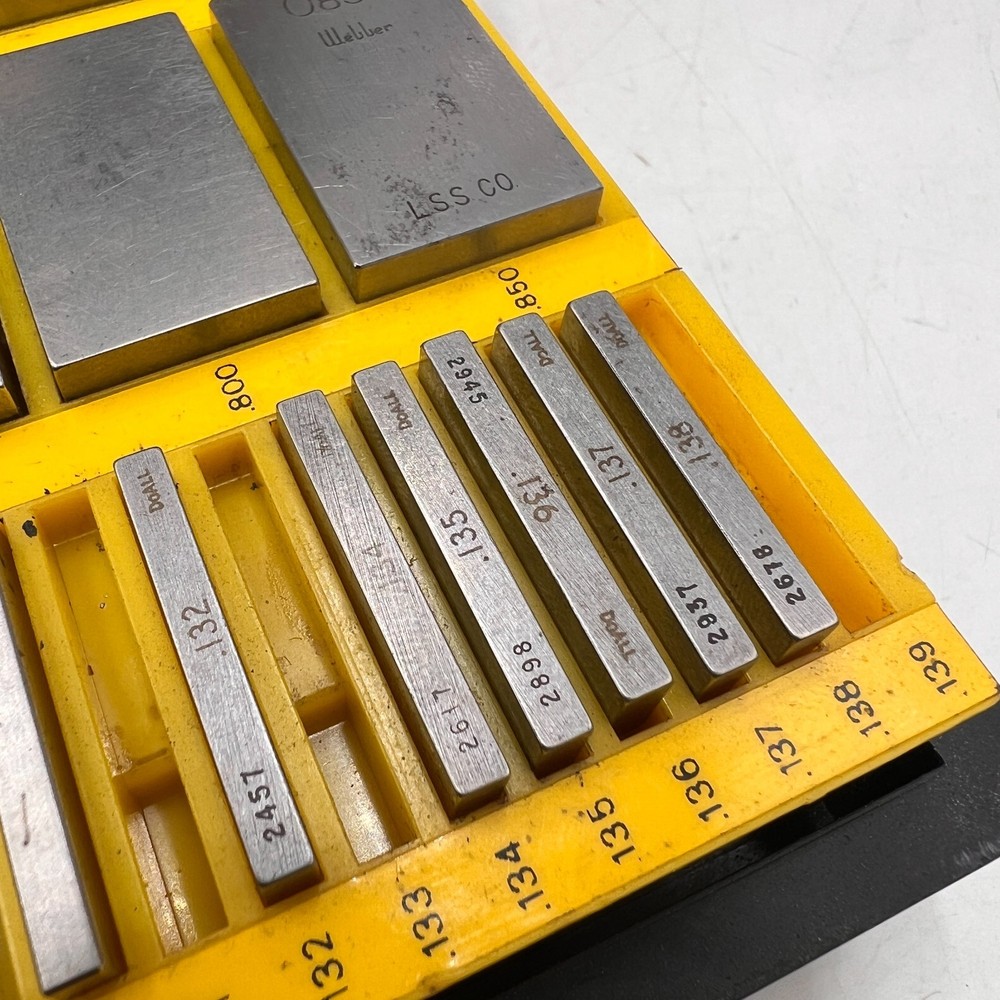 DOALL PRECISION GAGE BLOCKS PARTIAL SET RANGE SET METAL INCOMPLETE
