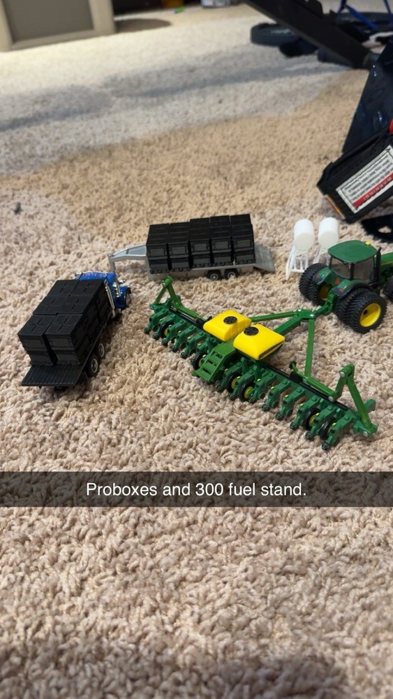 8 Black Probox Seed Boxes 1/64th Scale