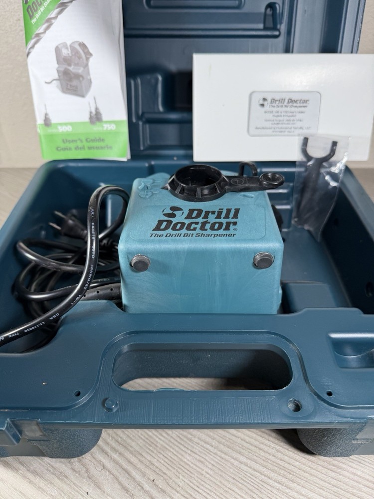 Drill Doctor Bit Sharpener Electric Grinding Stone Twist Sharping Tool Set Case