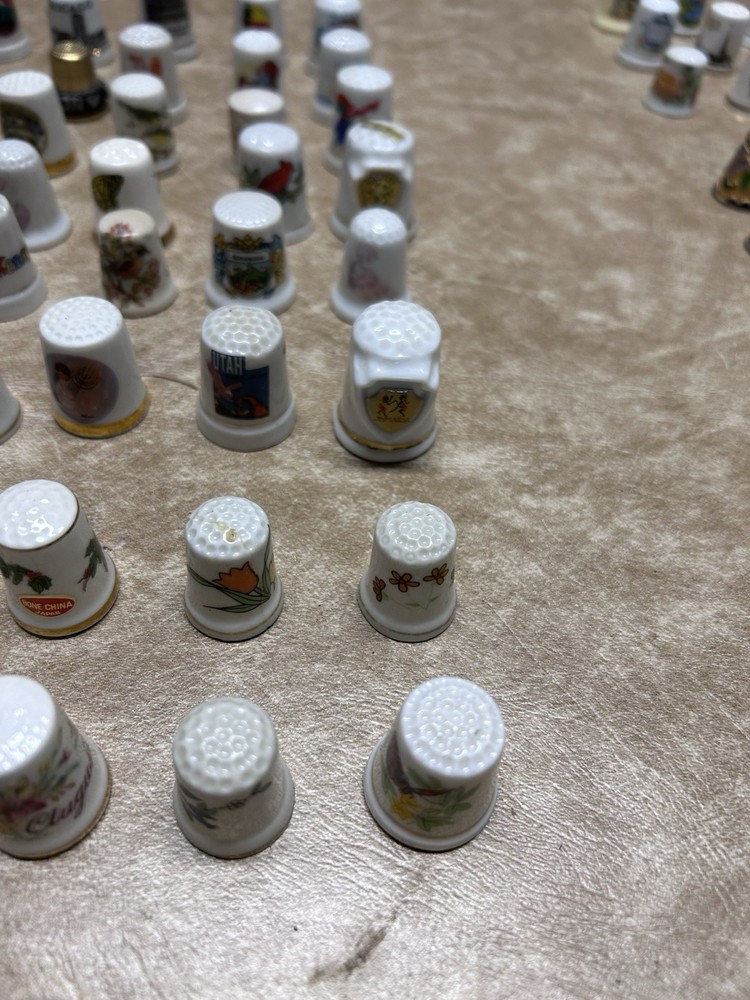 180 Vintage Thimbles Lot