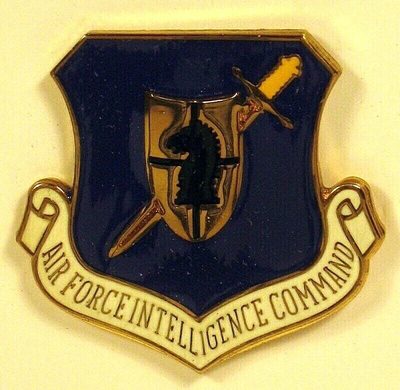 USAF Air Force Intelligence Command Beret Insignia Badge Crest Pin Full Color