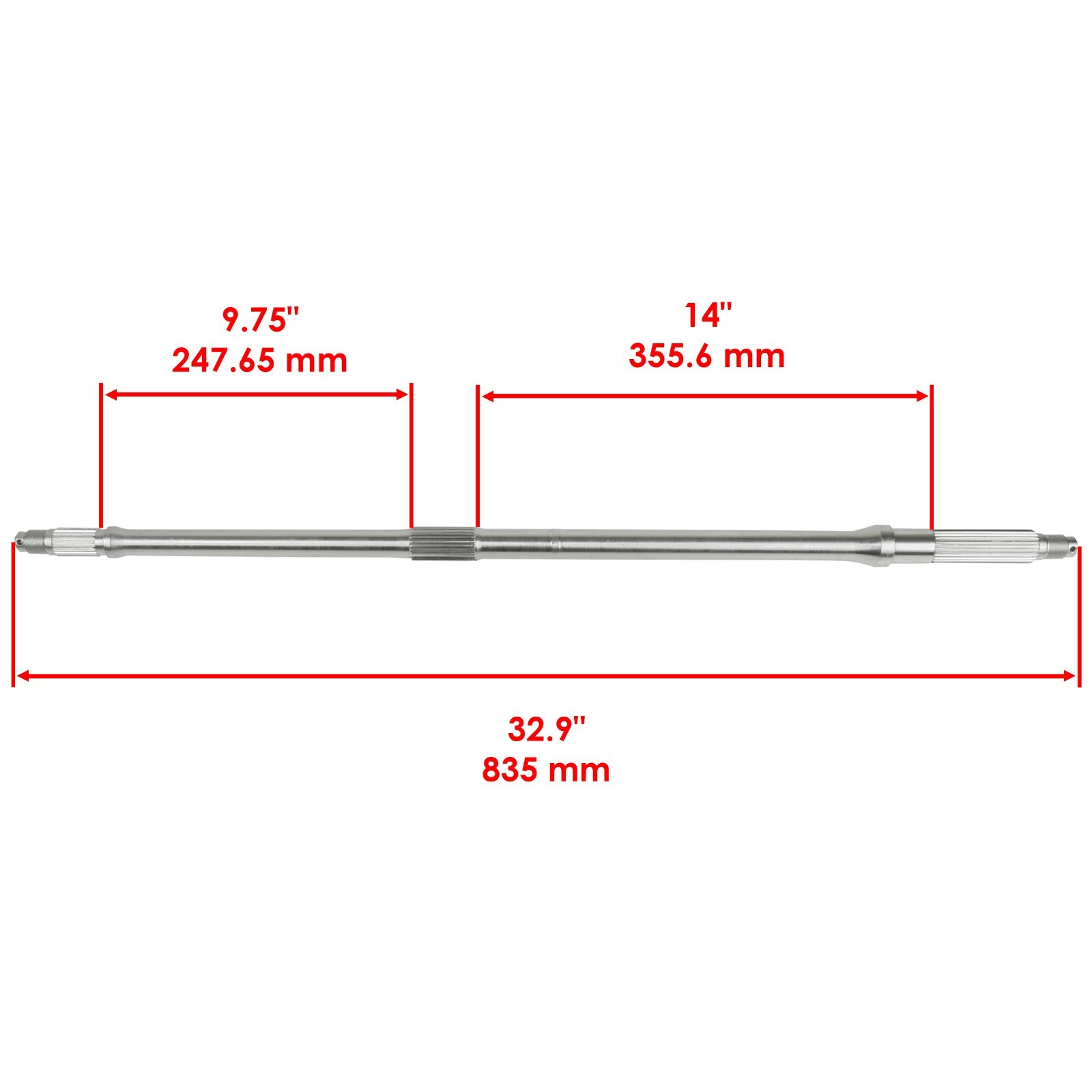Caltric Rear Differential & Axle For Honda Rancher 350 TRX350FM 4x4 ES 2000-2006
