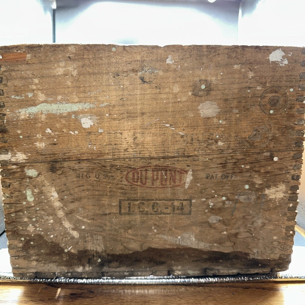 DuPont Explosives Box Extra Dynamite E 18x13x10”