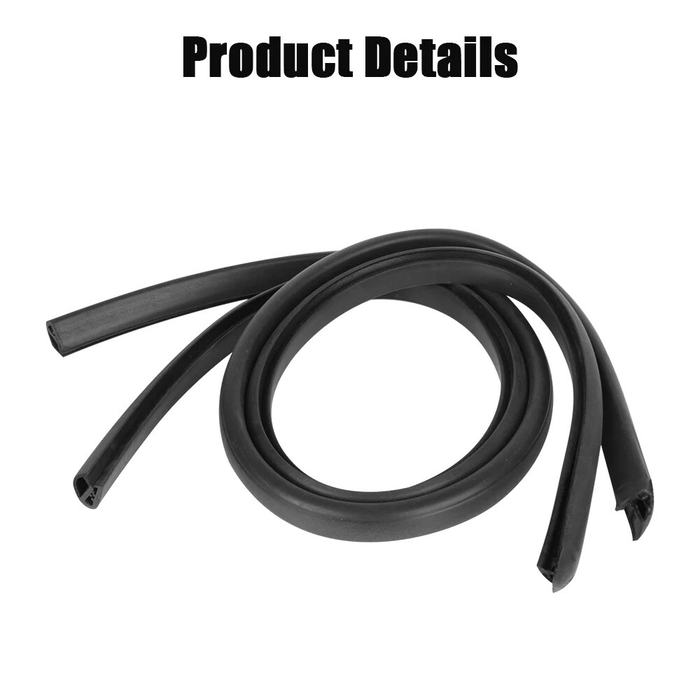 2X B Pillar Car Door Edge Weatherstrip Soundproof Rubber Seal Strip For Toyota