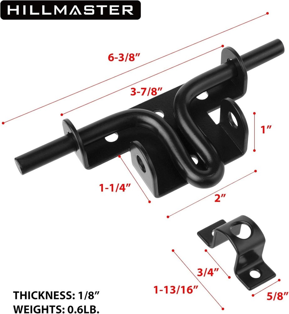 Heavy Duty Sliding Gate Latch with Padlock Hole – 2 Pack