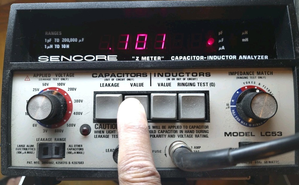 Sencore LC53 Z Meter Capacitor Capacitance Inductor Inductance Analyzer