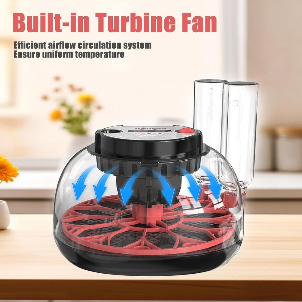 Incubators for Hatching Eggs, 12 Egg Incubator with Automatic Egg Turning and...