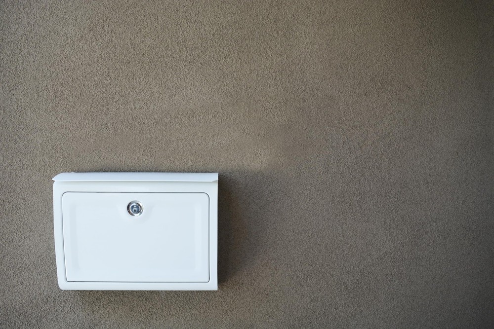 Architectural Mailboxes White Wall Mount Locking Mailbox Standard Metal Secure