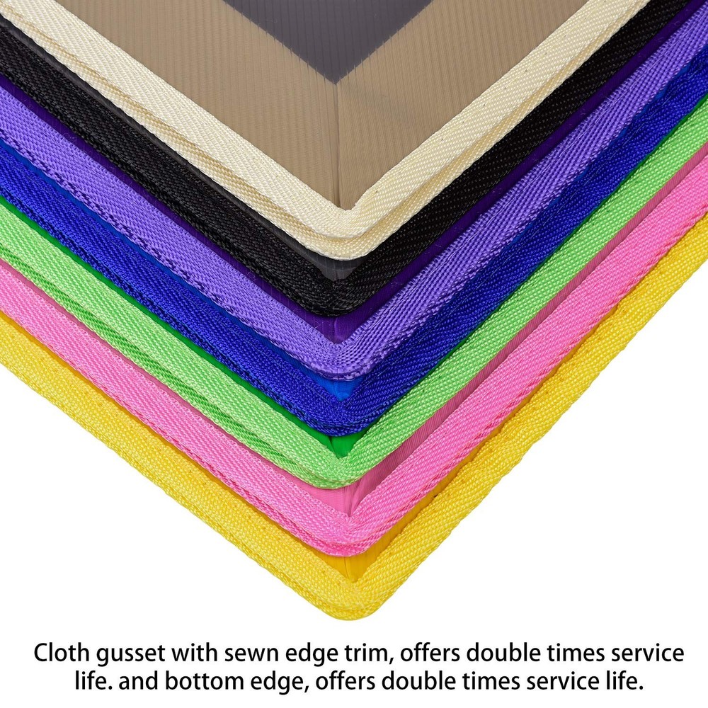 7 Pack B4 Plastic File Folders Waterproof Transparent Expandable File Folder ...