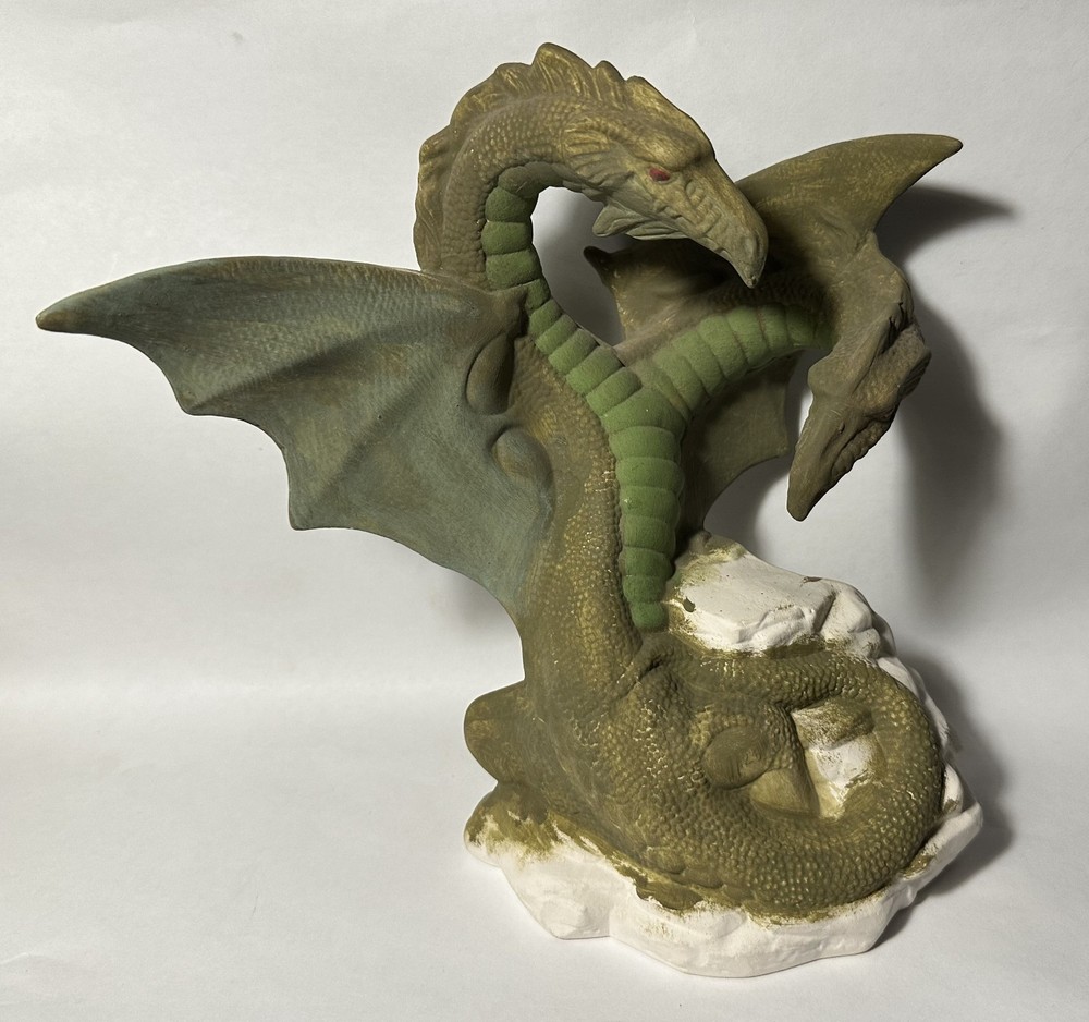 TWO HEADED DRAGON CERAMIC BISQUE DOC HOLLIDAY MOLD 1999