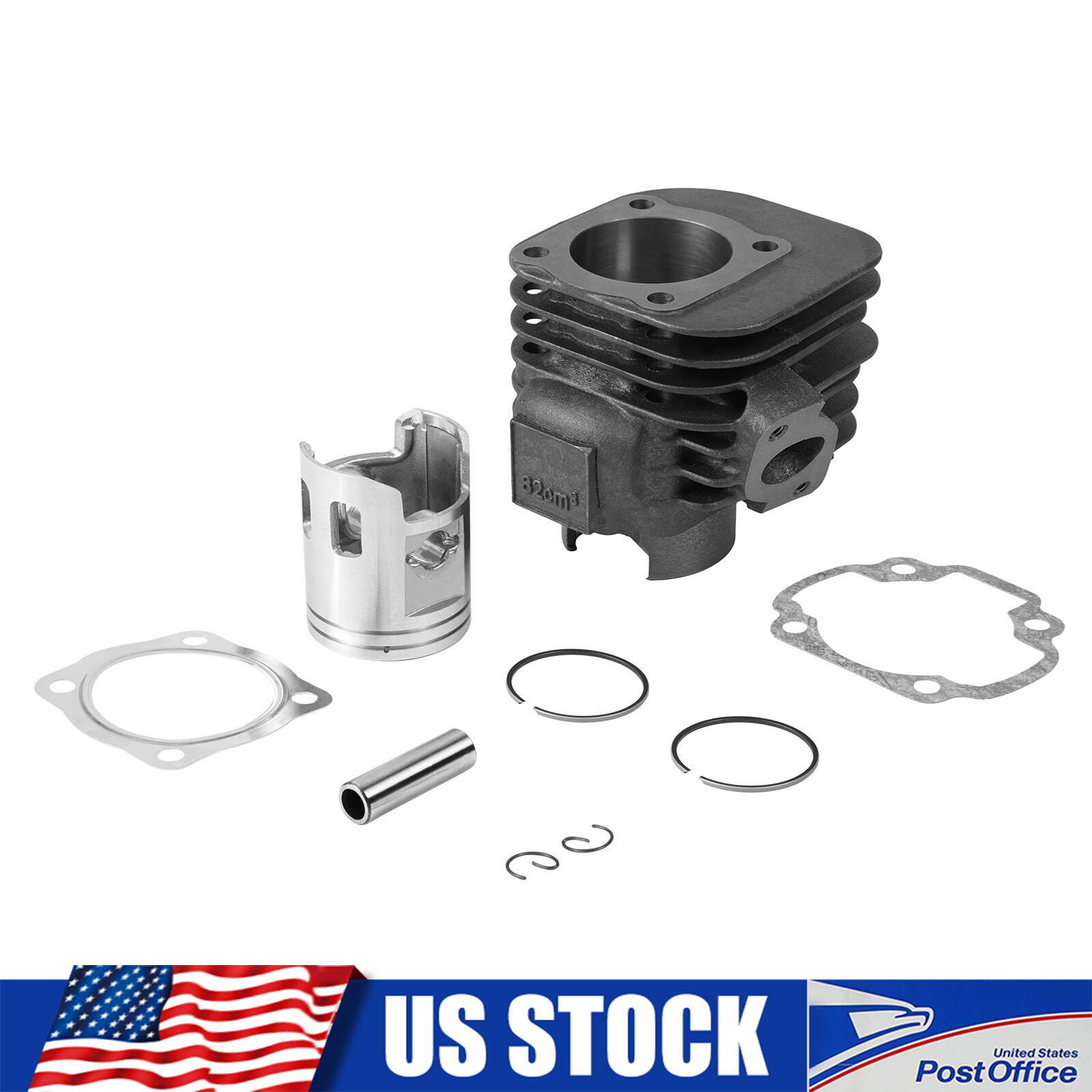 90cc 2-STROKE Big Bore Kit Fit Scooters w/ JOG/Minarelli/Yamaha Clone Motos