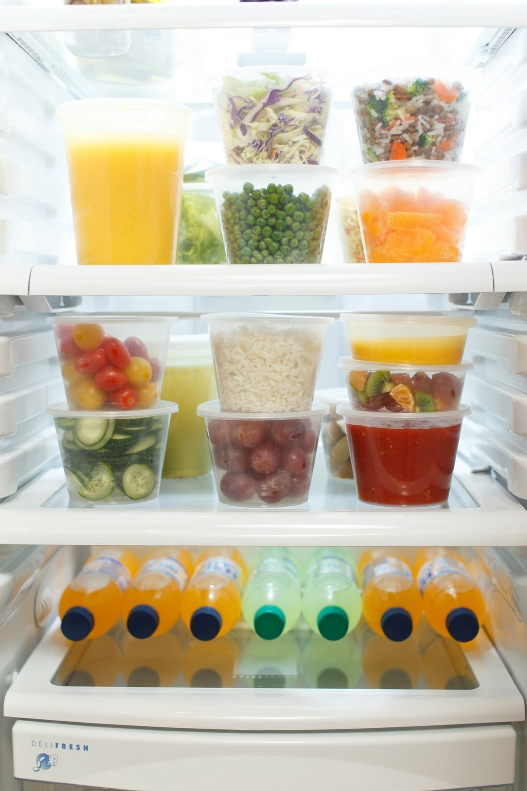 Healthy Packers 8 oz Plastic Food Storage Containers with Lids - (50 pack)