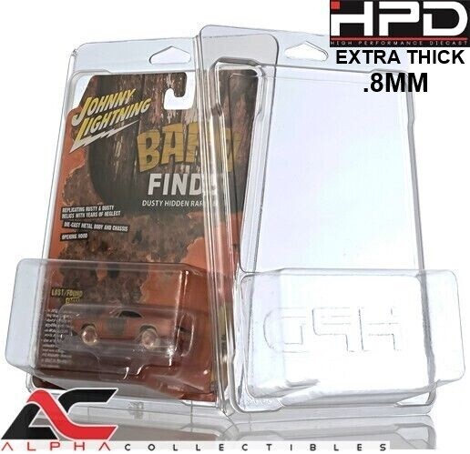 100 PACK HPD PROTECTOR CASE (JOHNNY LIGHTNING / AUTOWORLD) .8MM HEAVY DUTY