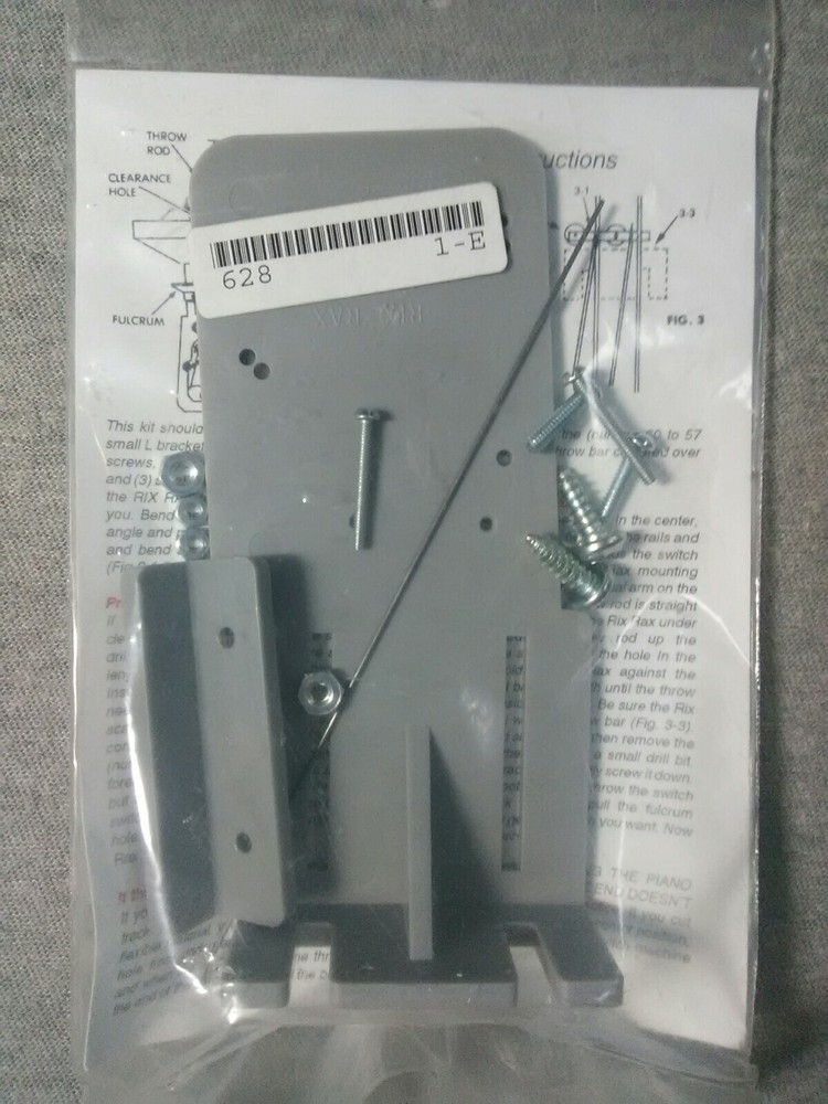 Rix Rax Under-Layout Mounting Bracket for Twin Coil Switch Machines 628-0001 ~TS