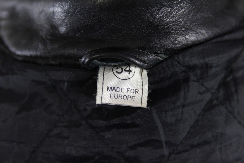 HOCO CLASSIC BLACK LEATHER JACKET 42-44 INCH CHEST