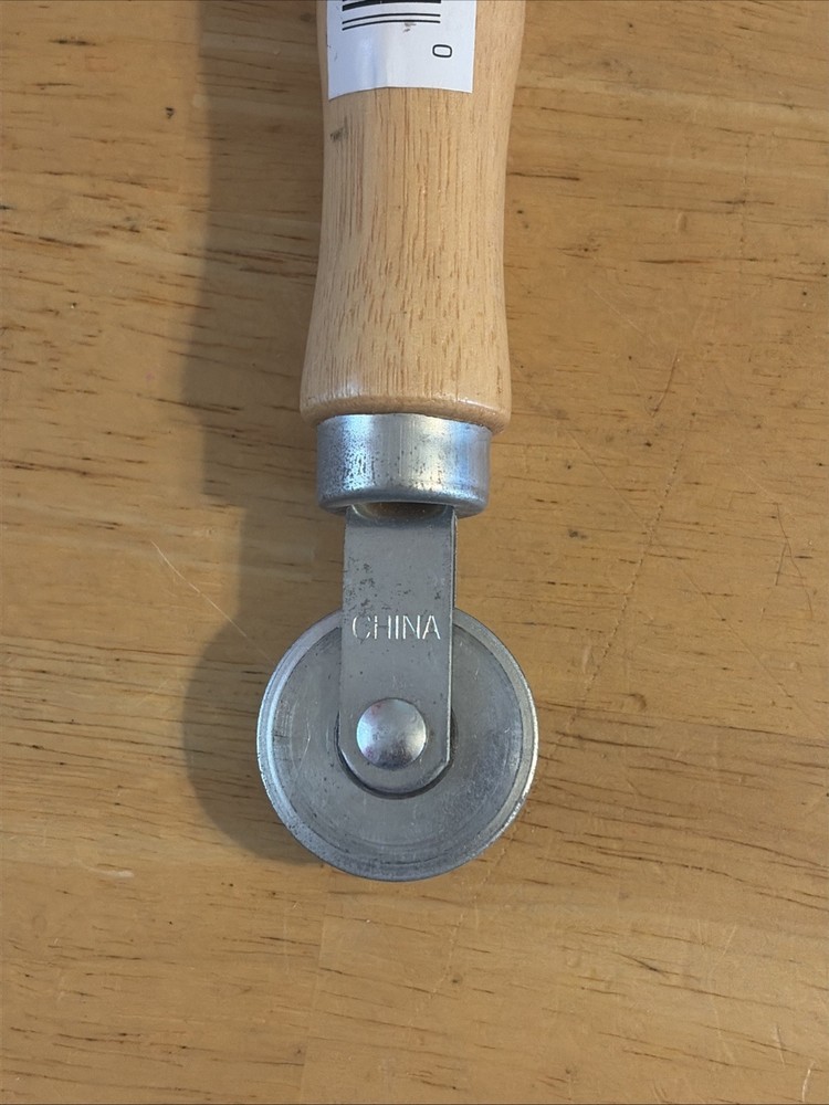 Screen Installation Dual End Wheel Wood Handle 8.75-Inch Long