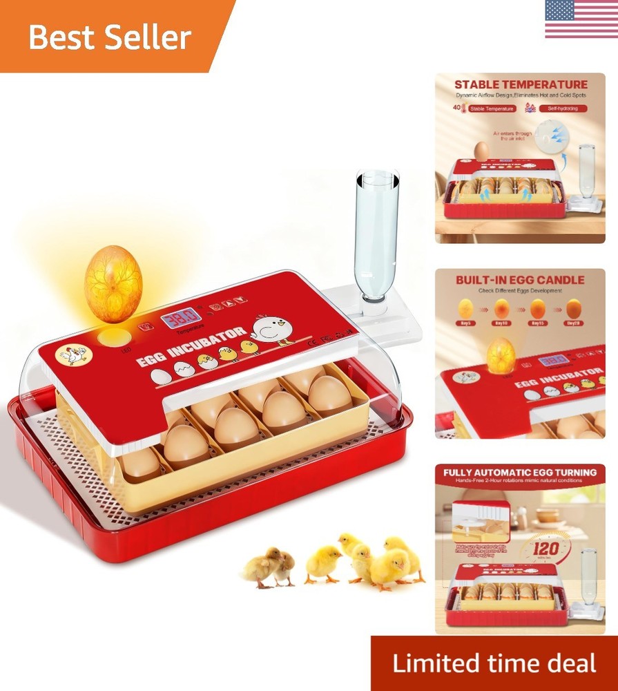 35 Eggs Incubator Automatic Pet Bird Chicken Hatcher Incubators for Hatching Egg