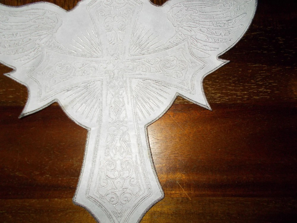 Patch Back Patch Biker Vest - Cross - Super Size & Look