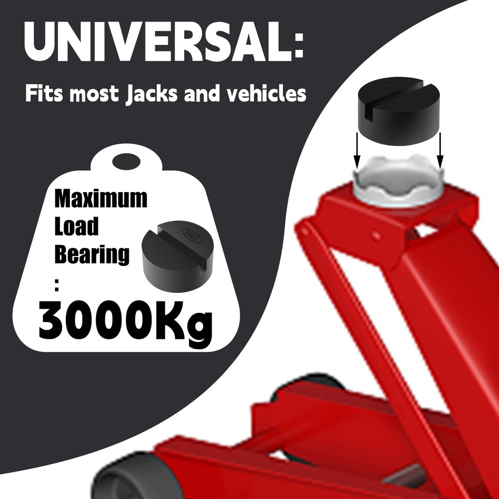 Universal Jack Stand Pad Adapter Pinch Weld Side Frame Rail Protector 2 Pack