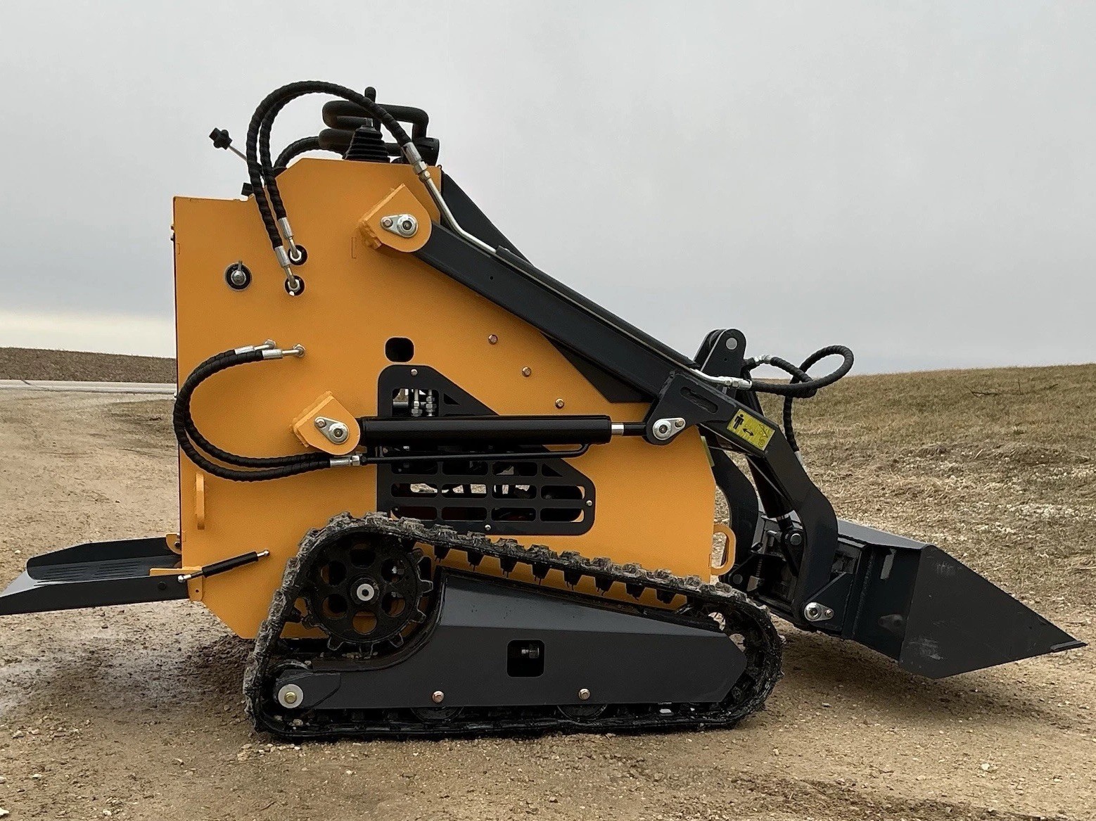 NEW ZJG-380 Mini Skid Loader Stand-On Compact Tracked Loader 13.5HP Engine