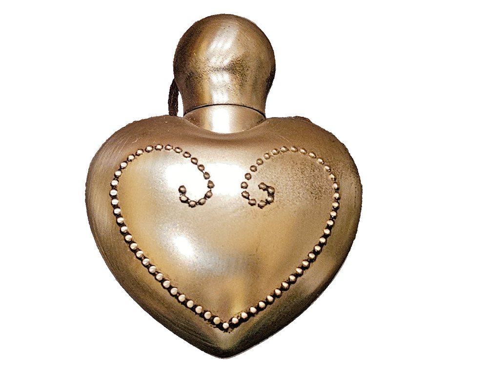 #8418 Antique Silver Atomizer from Pottery Barn Heart Shape NIB