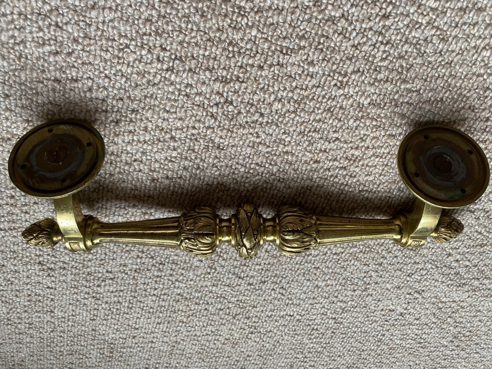 Beautiful 'LARGE' Handle Brass Door Pull 13 in over 900g