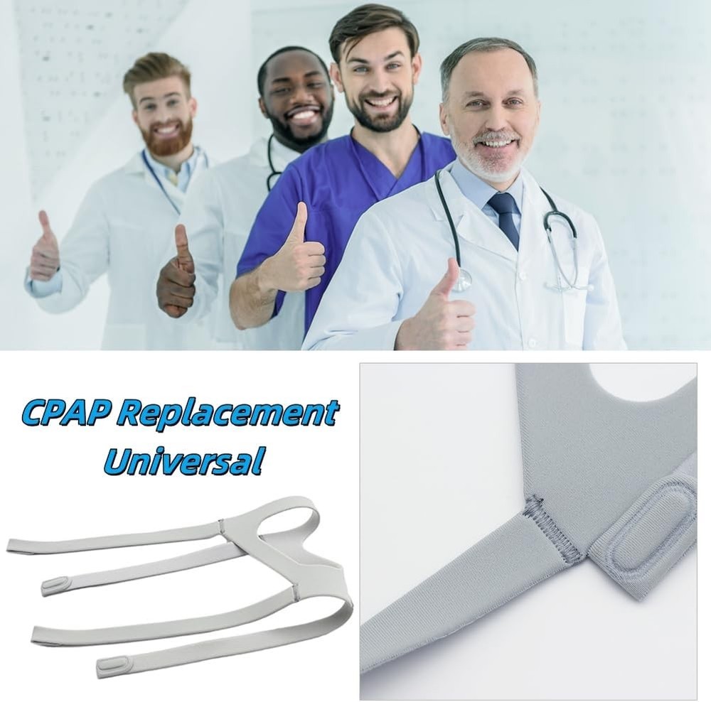 Universal Replacement Headgear Strap Full Mask Replace Part, 4-Point...