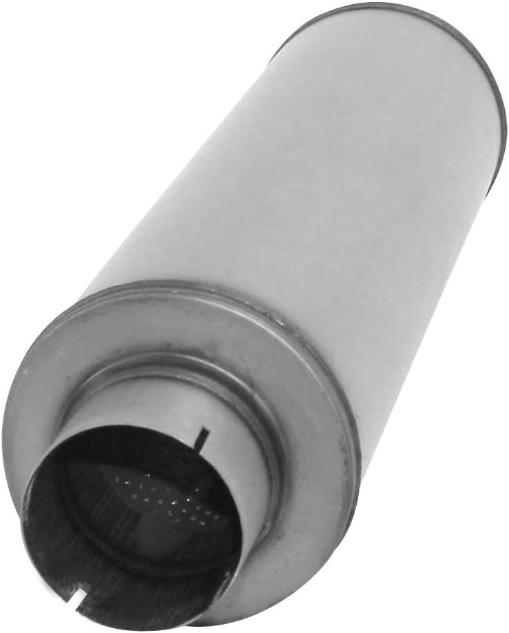 DIESEL PERFORMANCE MUFFLER HEAVY GAUGE STAINLESS 4" ID IN/OUT 7" ROUND # XS2772