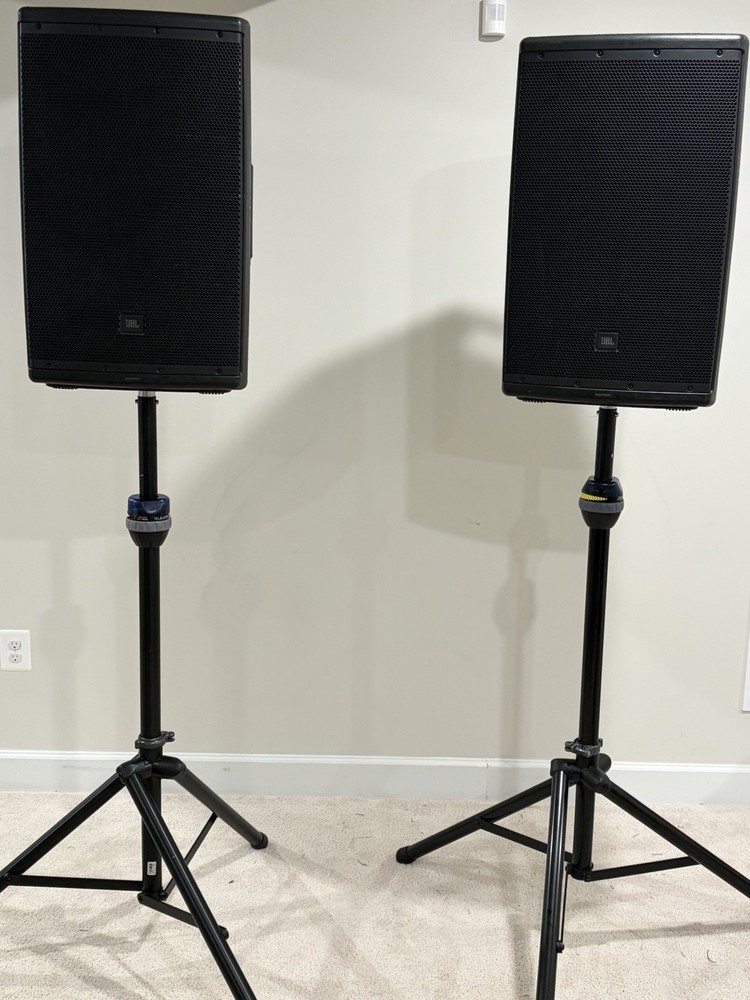DJ Bundle With Speakers, Stands, Cables And Carrying Cases