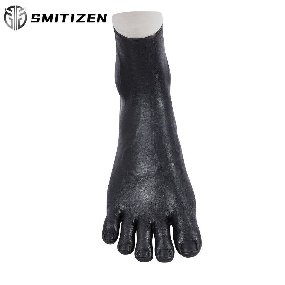 Smitizen Silicone Black Feet Human Realistic Skin Elastic Sock Cosplay costume