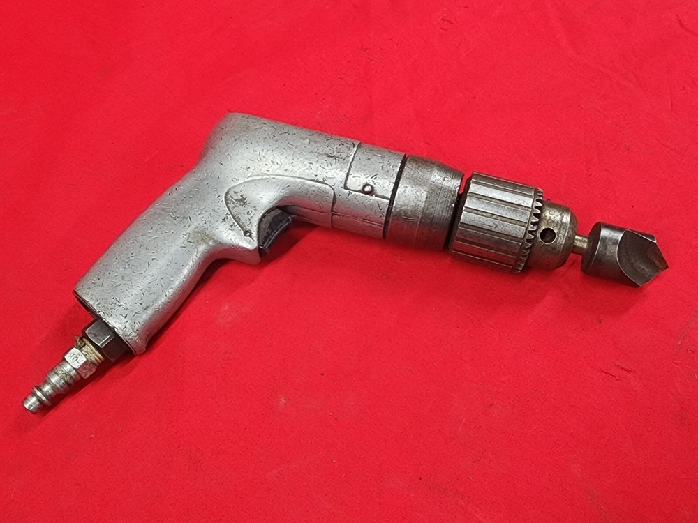 UNBRANDED PNEUMATIC DRILL WITH JACOBS CHUCK 2B 3/8 IN. AND COUNTERSINK BIT