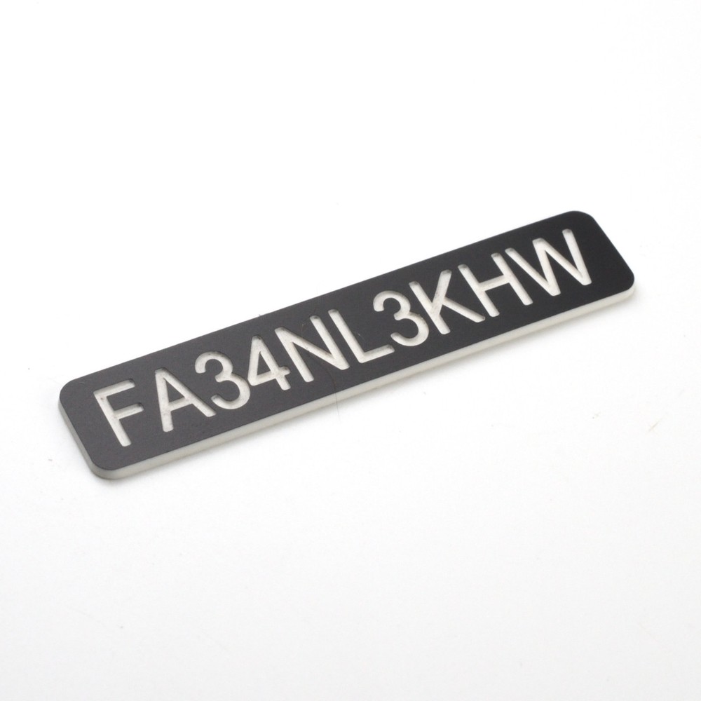 FAA DRONE REGISTRATION TAG STICKER, ENGRAVED