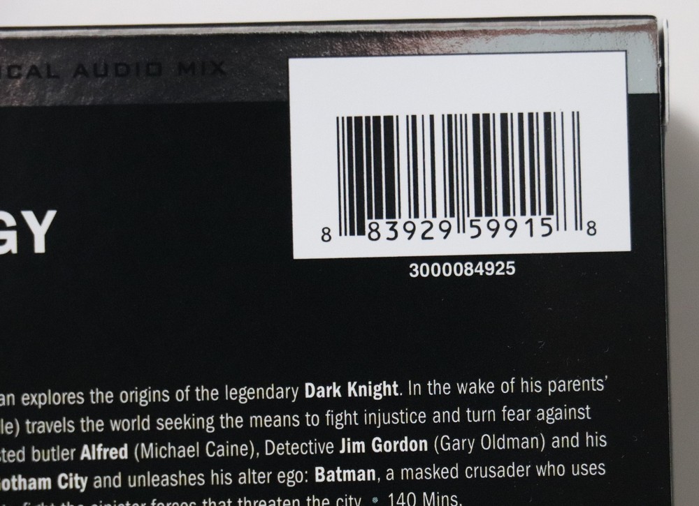 The Dark Knight Trilogy 4K Replacement Slip Box Case