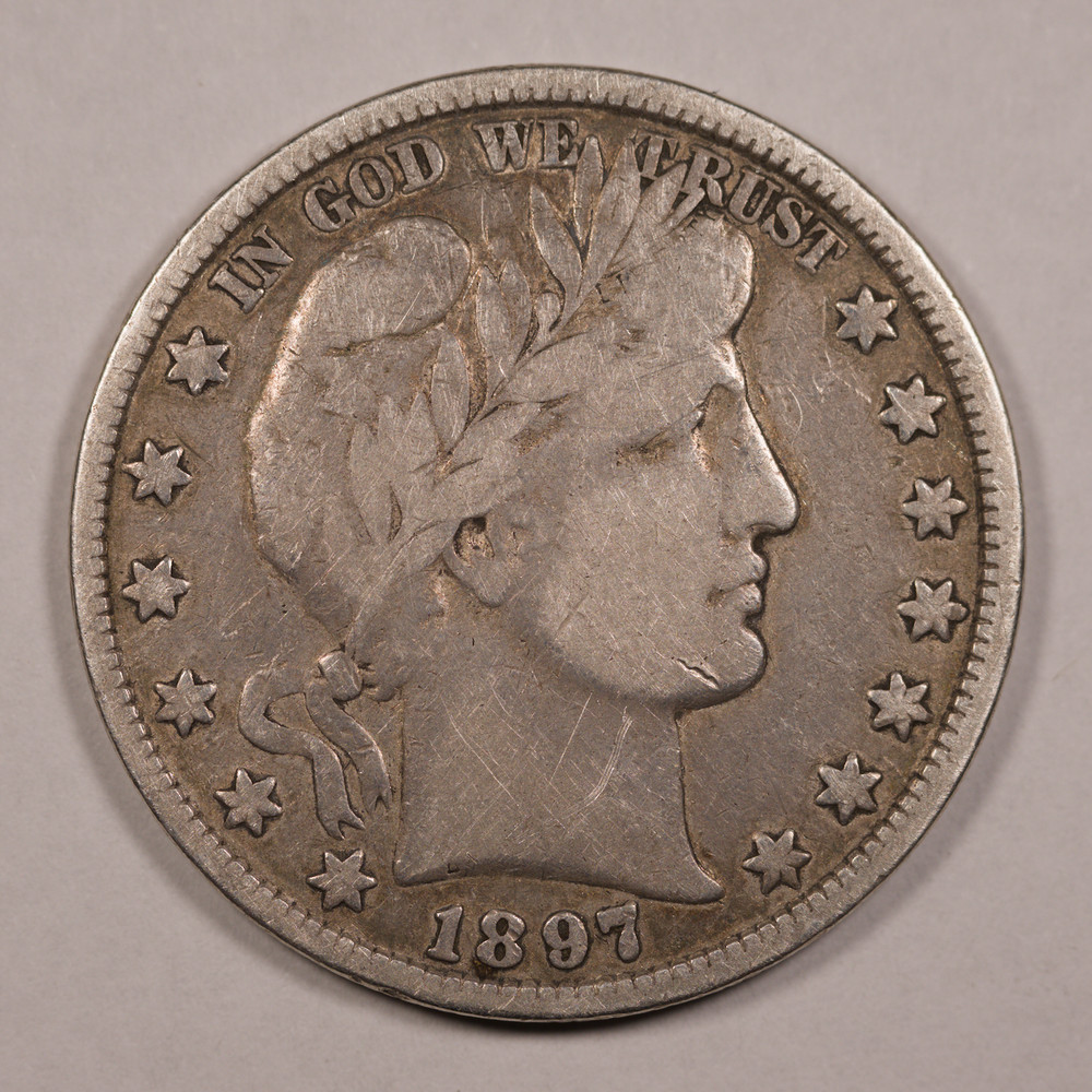 1897-P Barber Half Dollar  VG