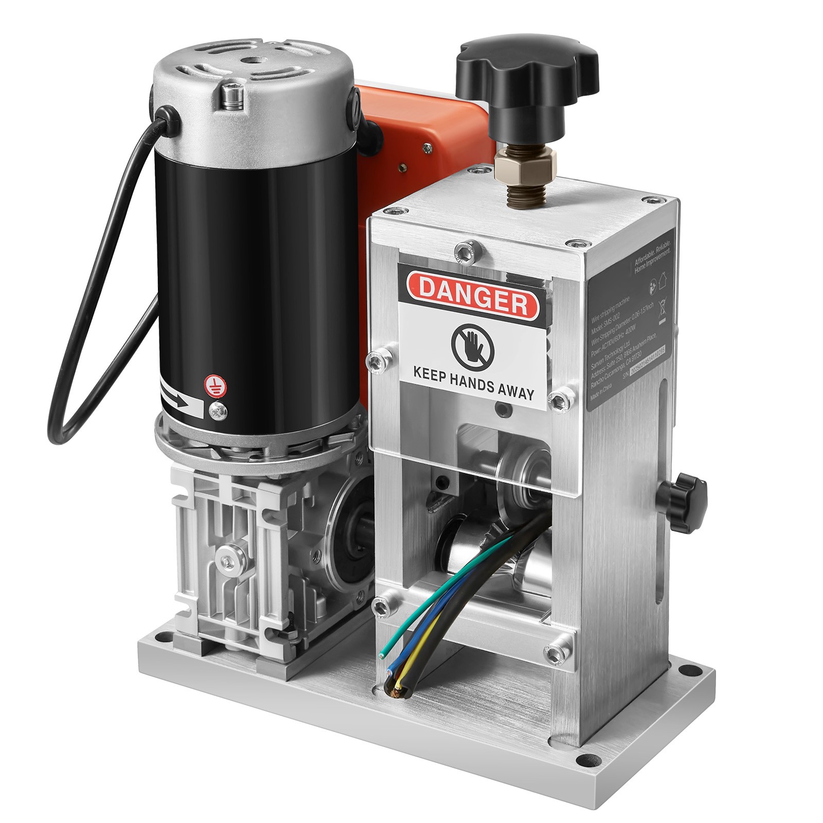 Electric Automatic Wire Stripper Stripping Machine 0.06-1.57 in 400W 15 m/min