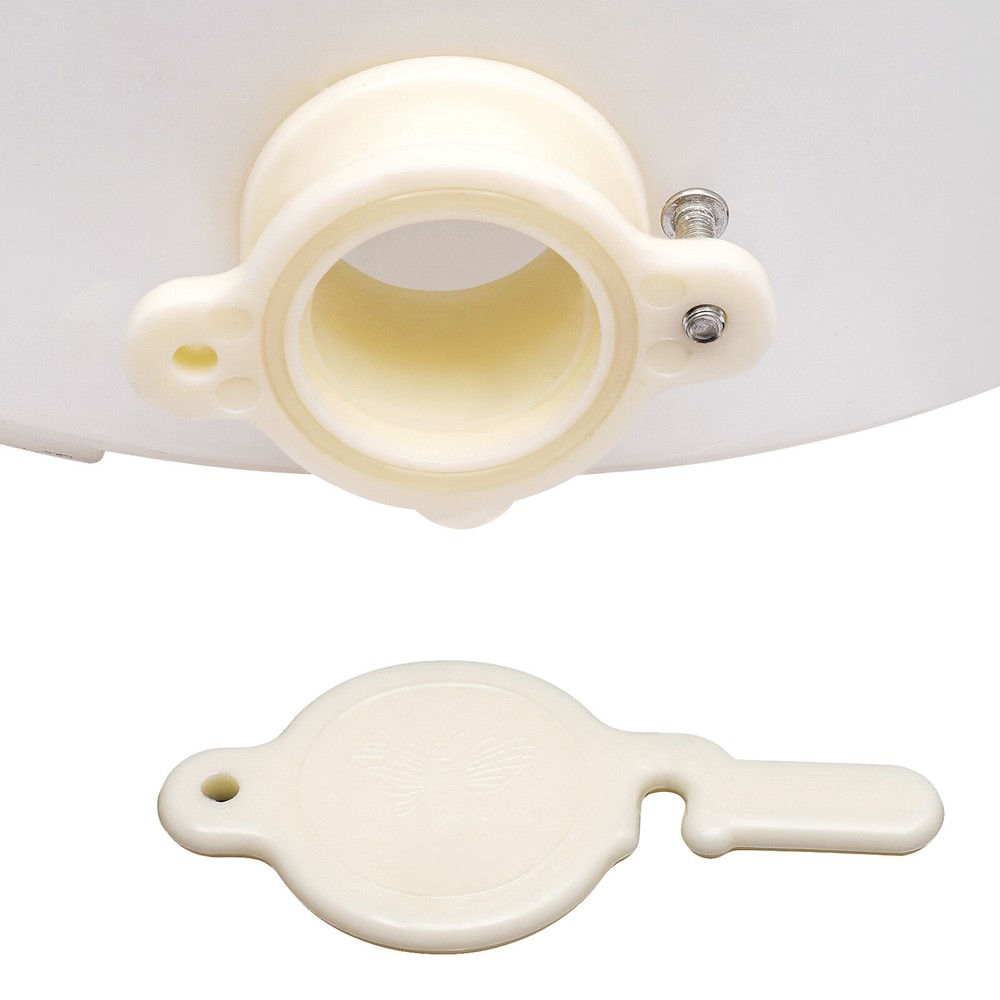 White 2 Frame Honey Extractor Manual Use Spinner Beekeeping Equipment Plastic