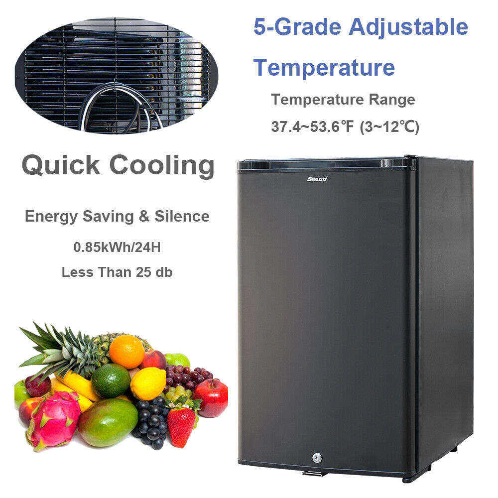 1.1-1.7cuft Mini Refrigerator Truck RV Cooler Compact Camping 12V Fridge AC DC