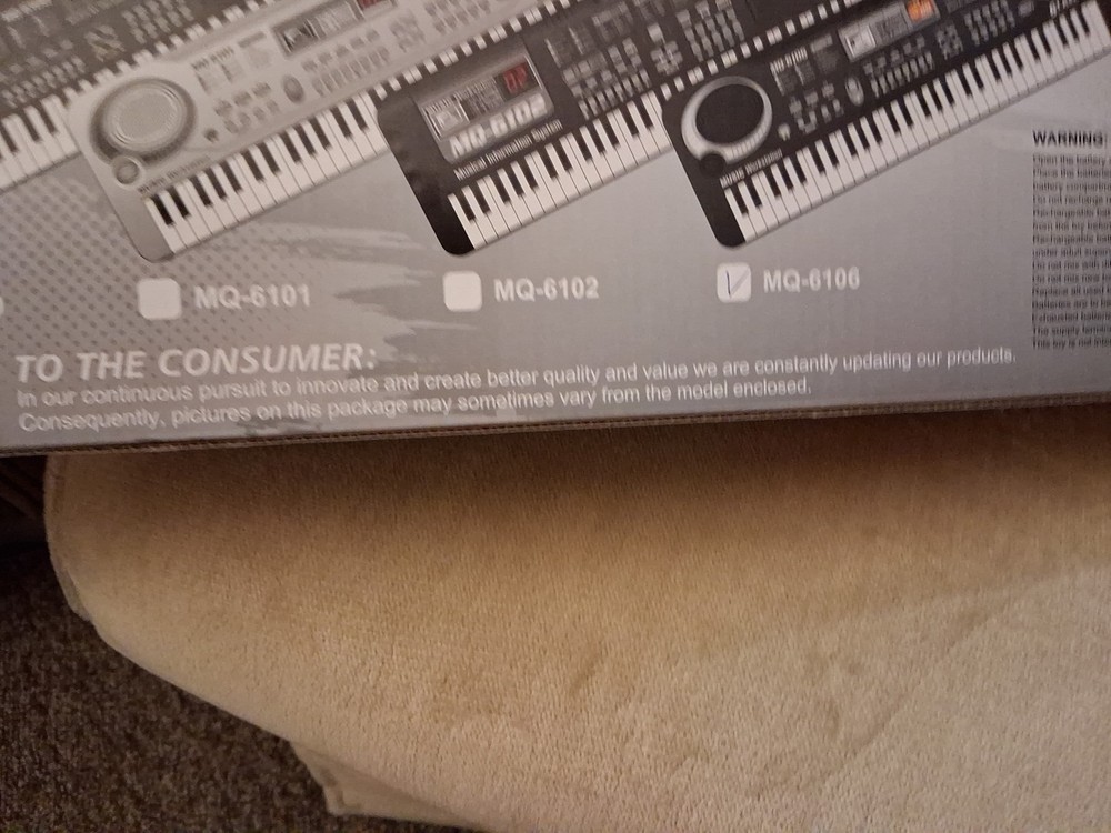 61 Key Electronic Keyboard