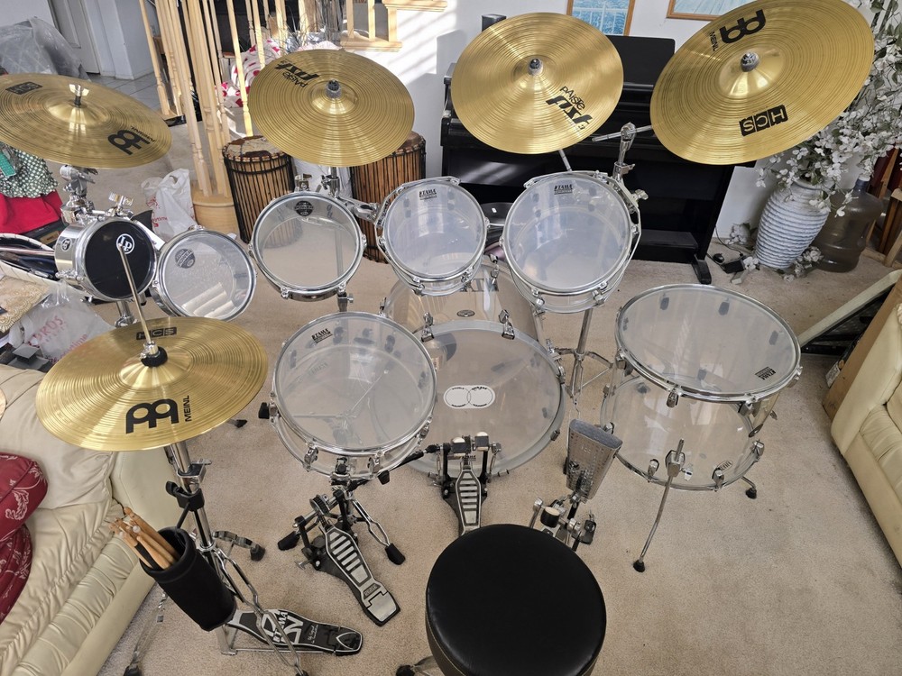 Professional  Drumset With Seismic Audio Mic Setup
