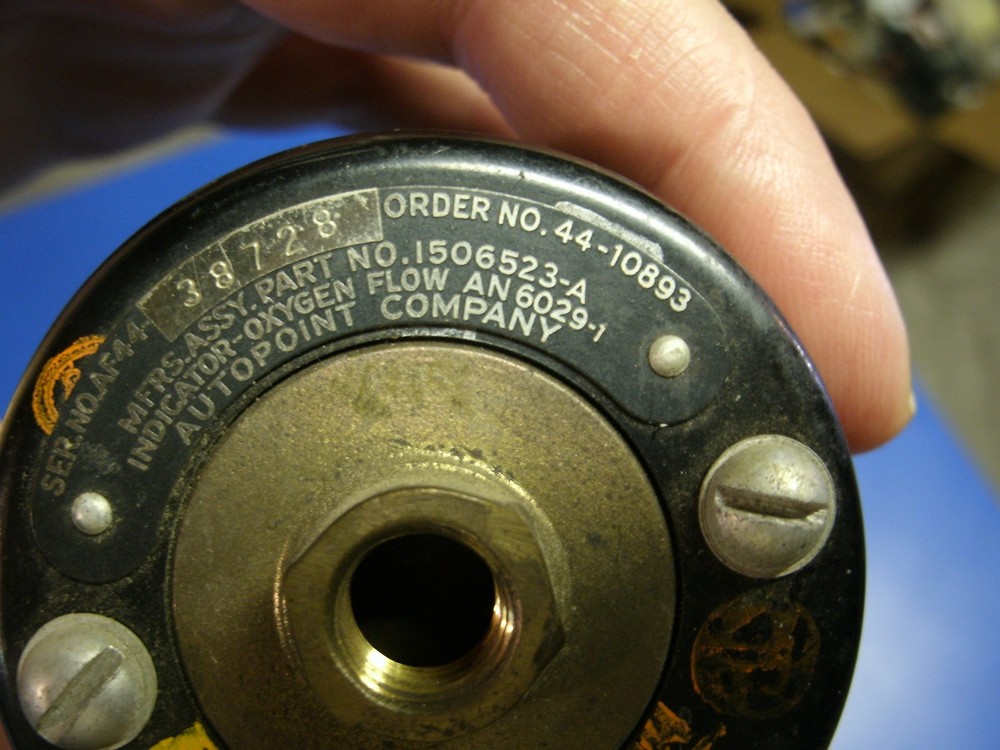 US AIRCRAFT BLINKER OXYGEN FLOW INDICATOR AN6029-1