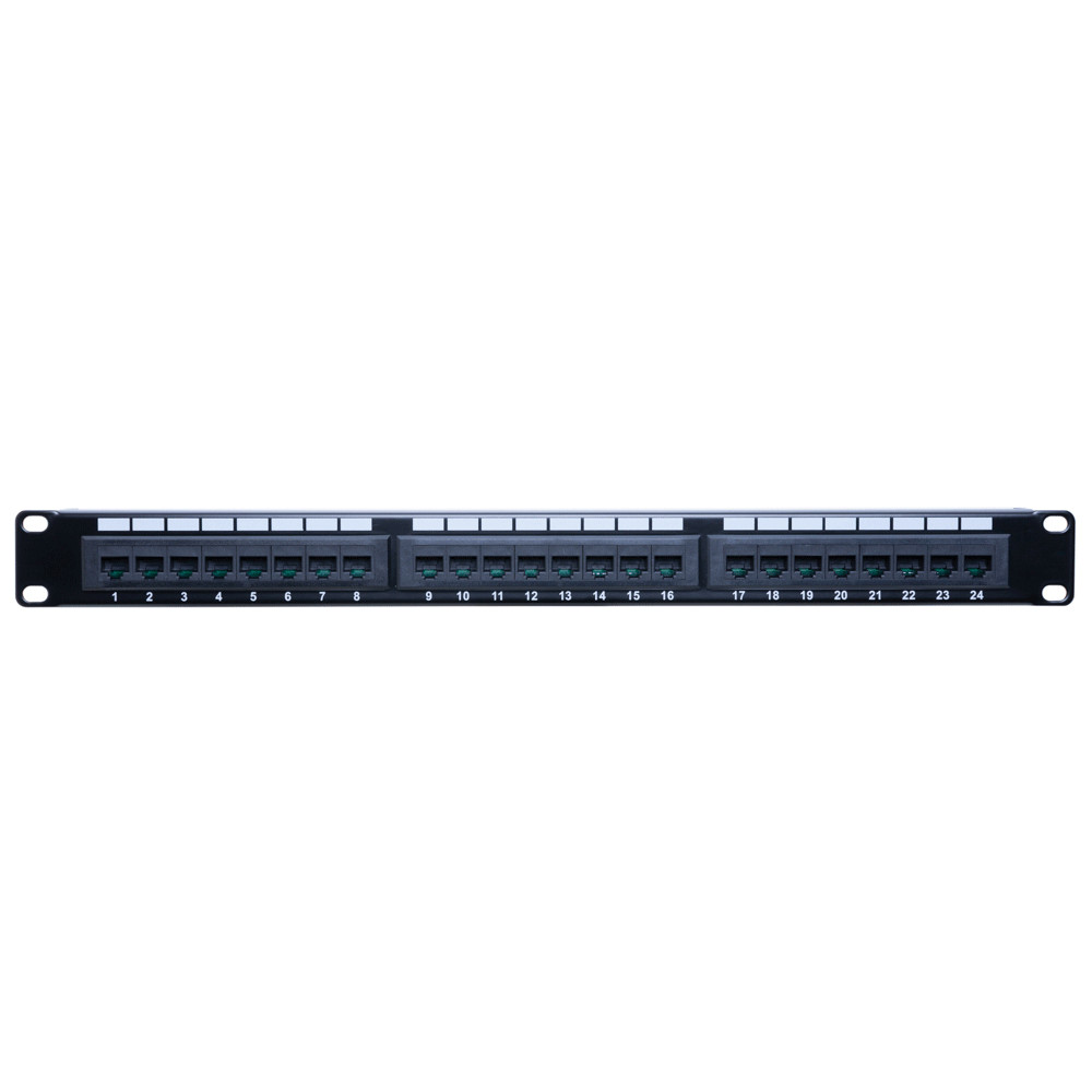 24 port Cat5e UTP LAN wall mount patch panel bracket RJ45 110 Network