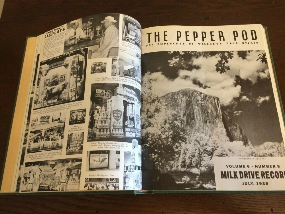 Walgreens Drug Store Pepper Pod Bound Book 1939-1940 Issues Pre-Owned