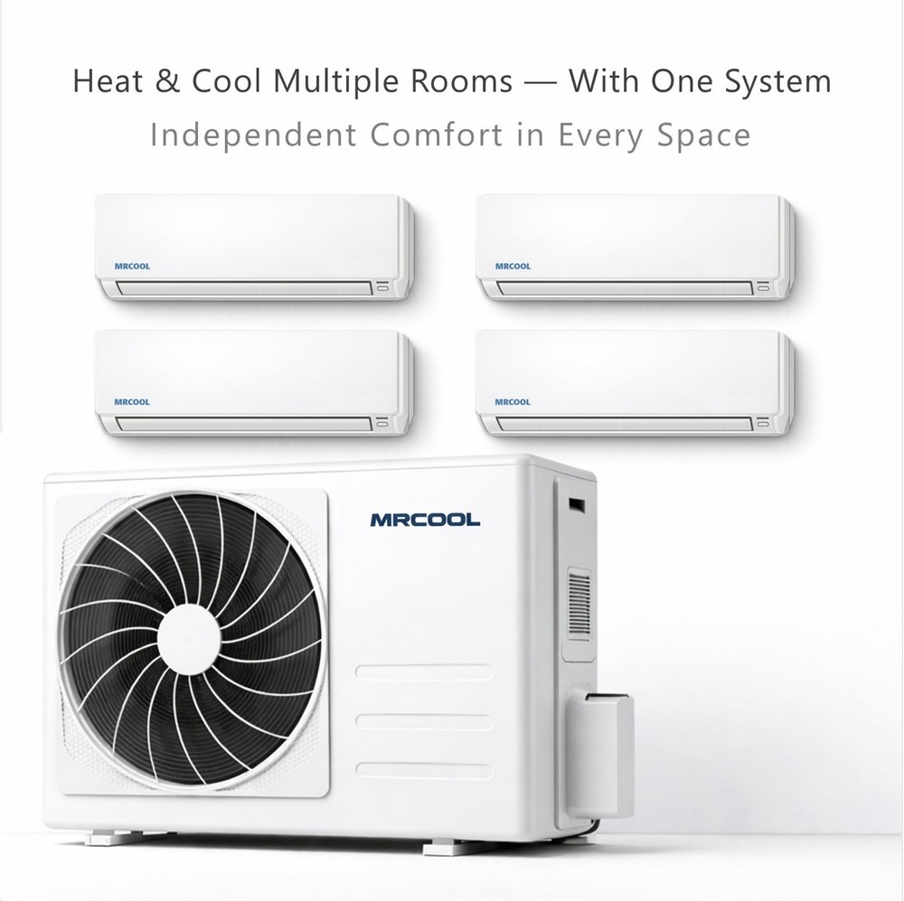 MRCOOL 4 Zone Mini Split DIY Multi Zone Ductless Heat Pump Split AC 230V